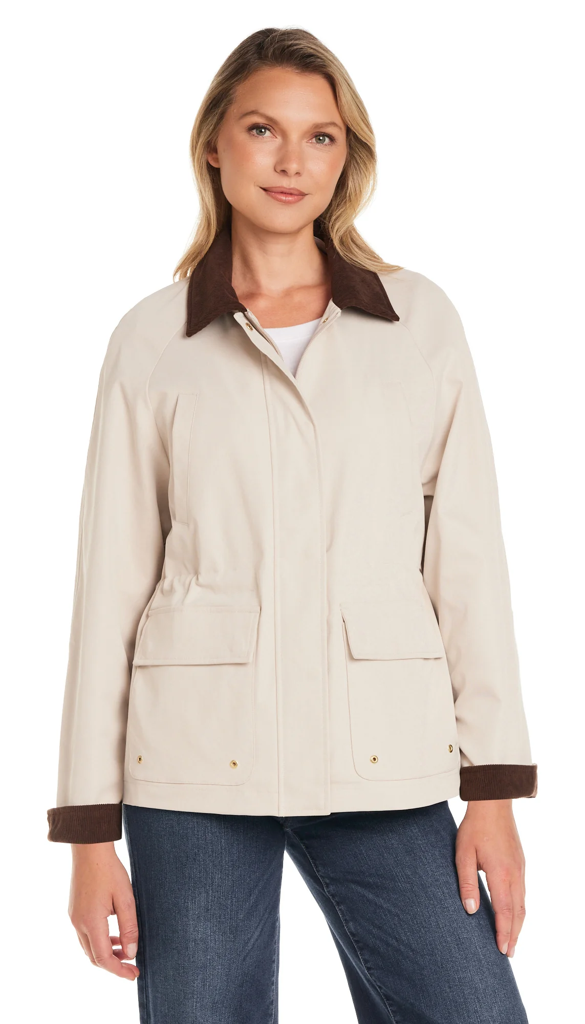 BARN JACKET WITH CORDUROY TRIMS - Image 11