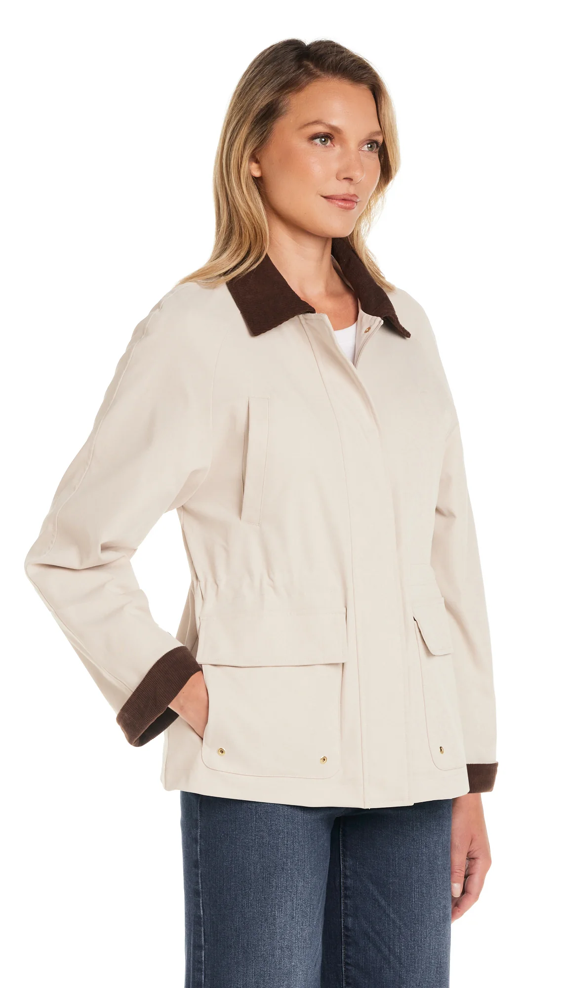 BARN JACKET WITH CORDUROY TRIMS - Image 13