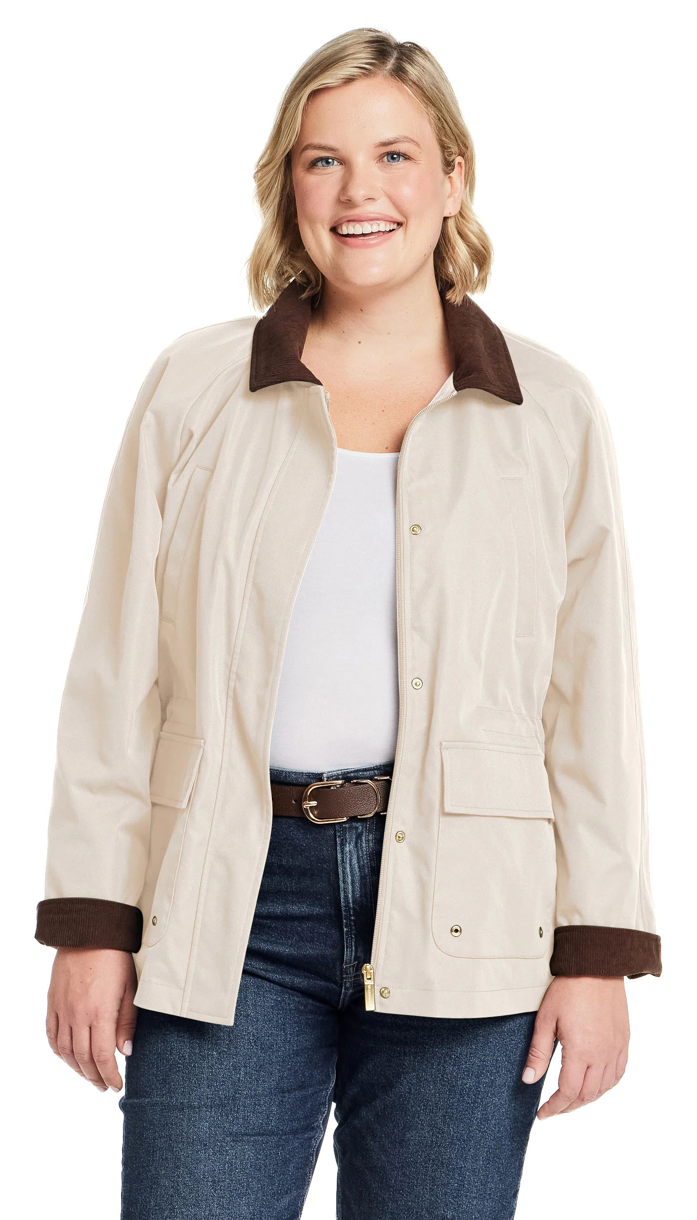 BARN JACKET WITH CORDUROY TRIMS - Image 18