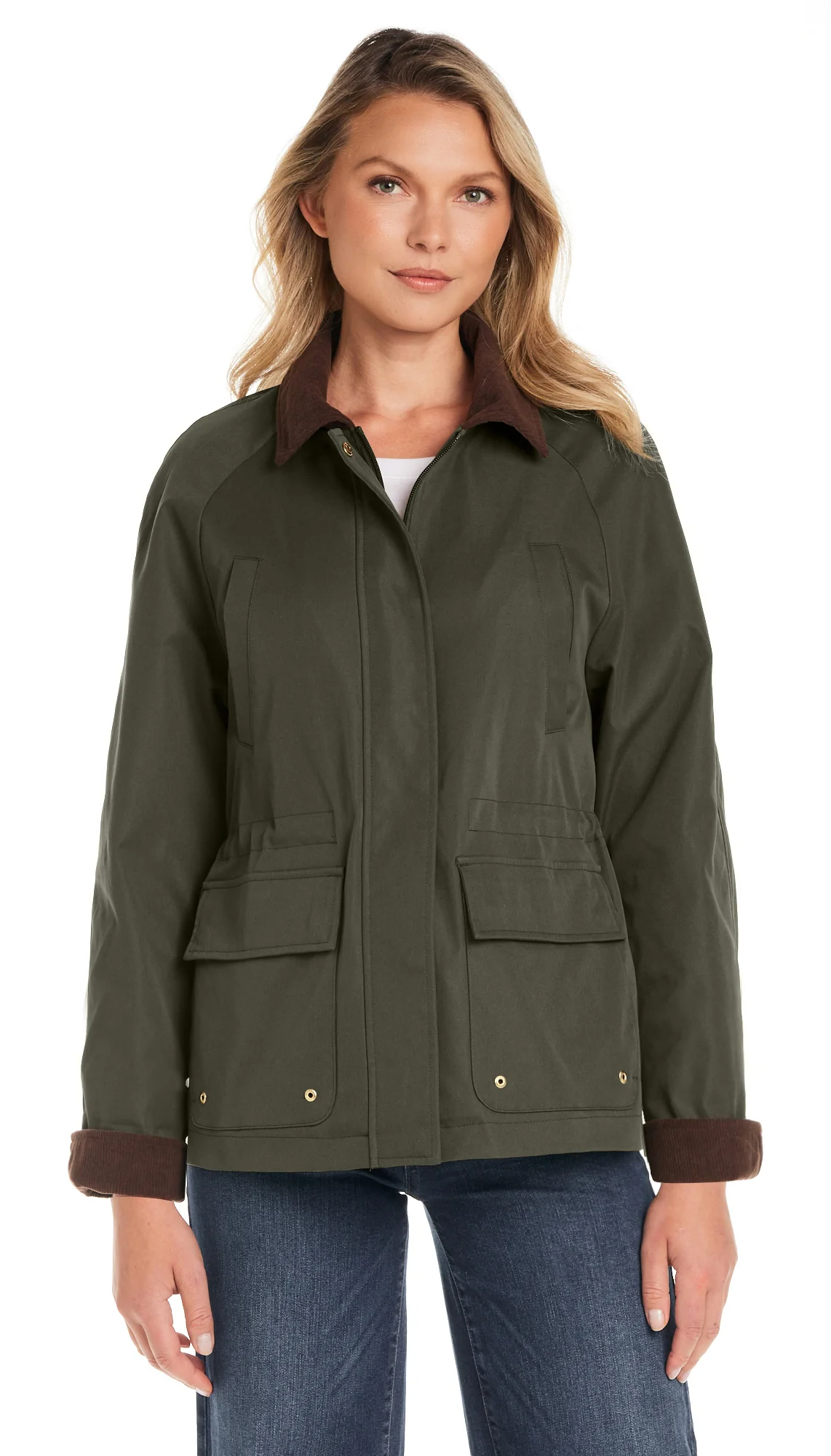 BARN JACKET WITH CORDUROY TRIMS - Image 4