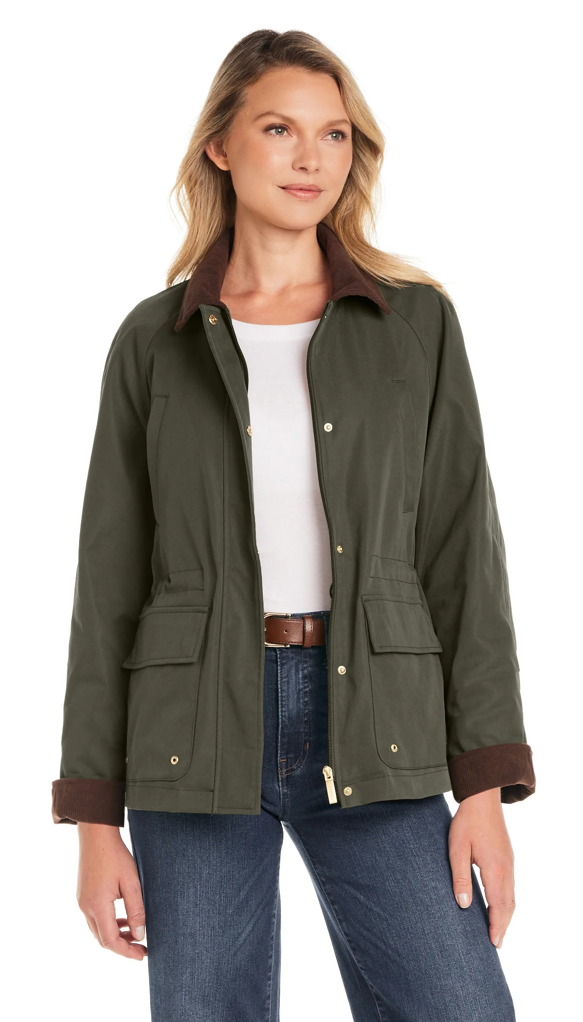 BARN JACKET WITH CORDUROY TRIMS - Image 8