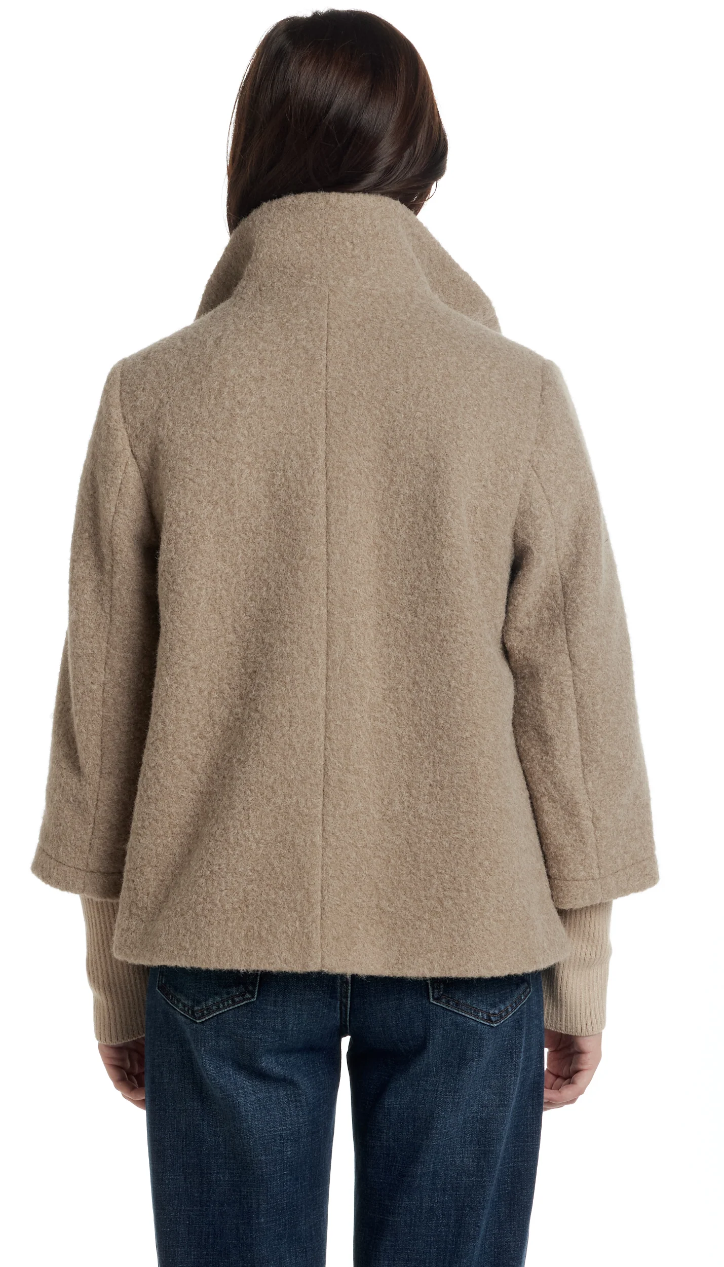 BOUCLE JACKET WITH KNIT SLEEVES - Image 3