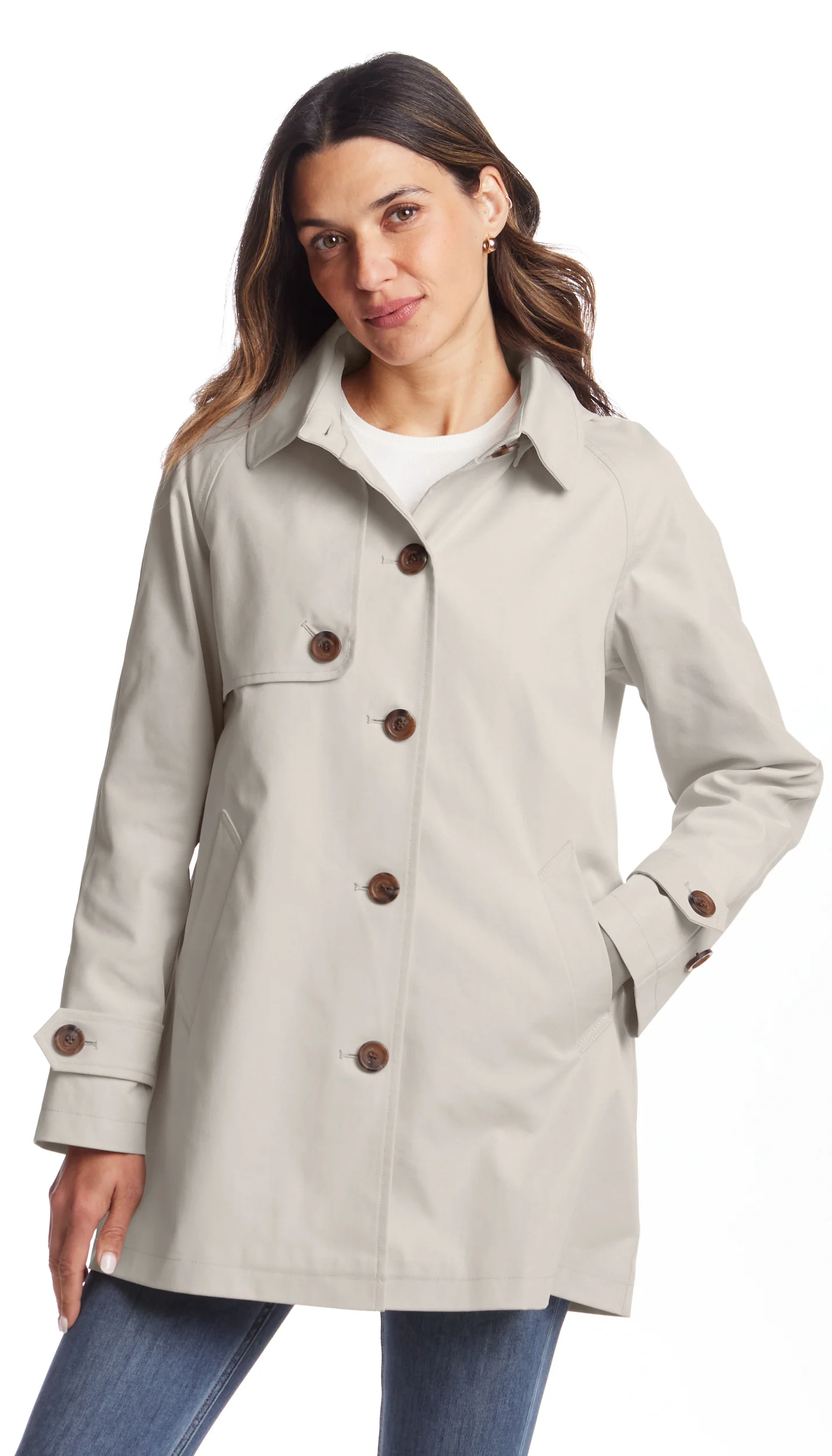 BUTTON FRONT HOODED TOPPER - Image 18
