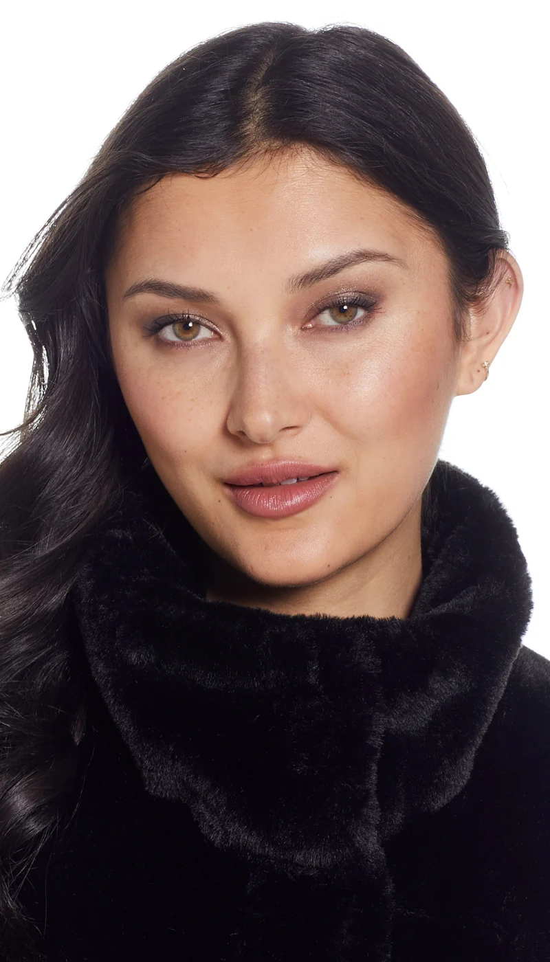 CINCHED FAUX FUR VEST - Image 6