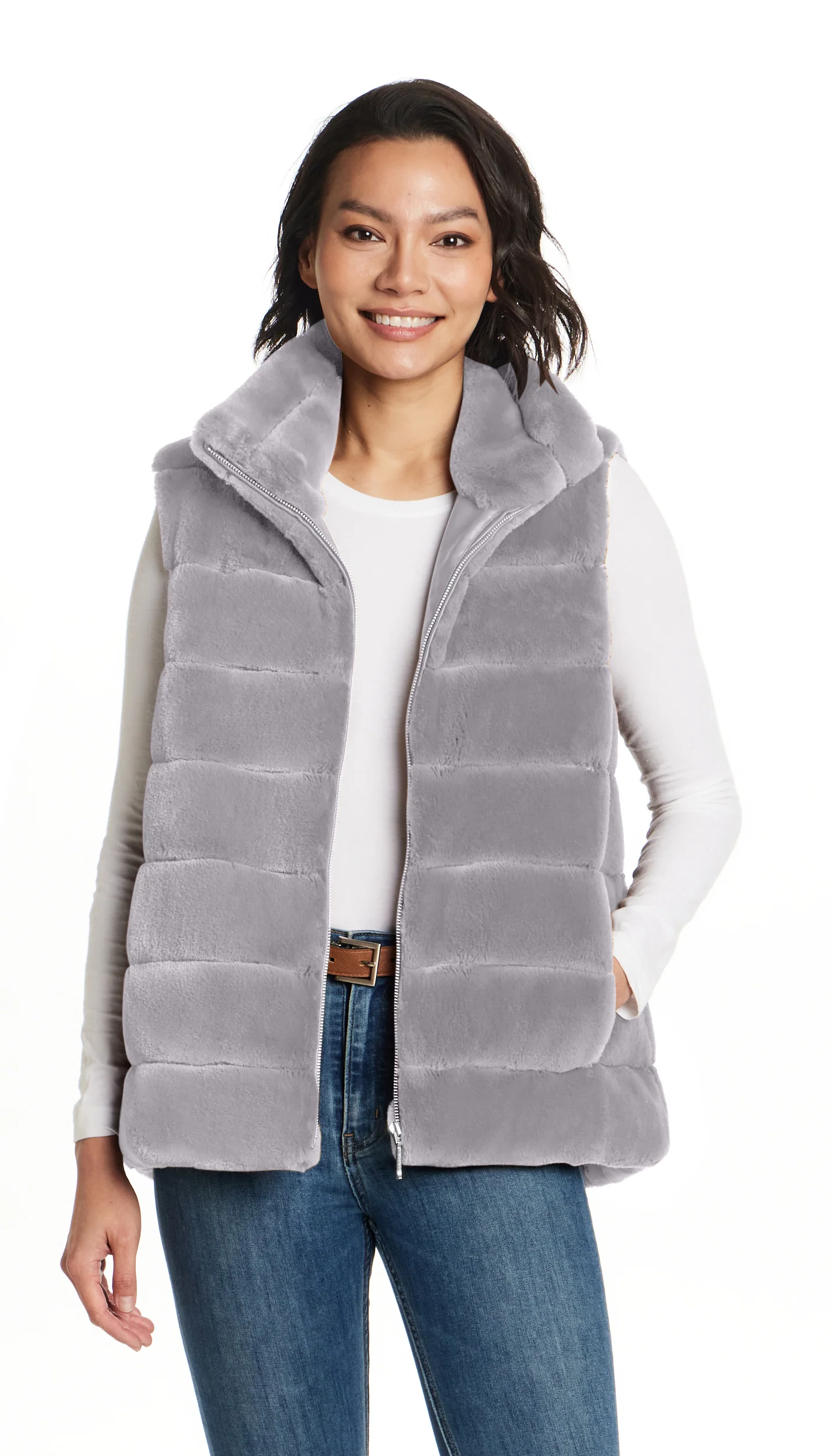 FAUX FUR VEST - Image 9