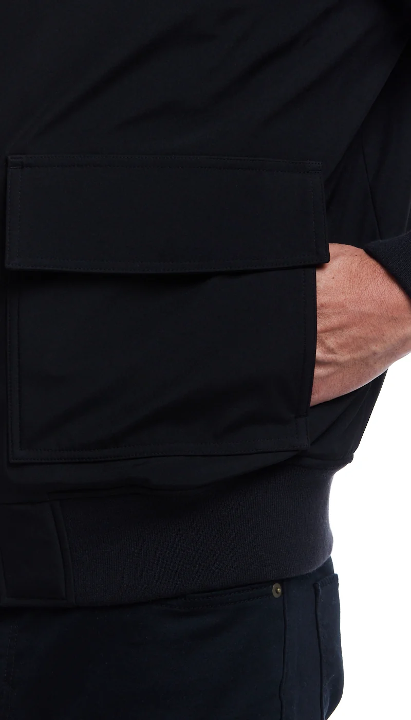 FLEX TECH BOMBER WITH FAUX FUR TRIM - Image 20