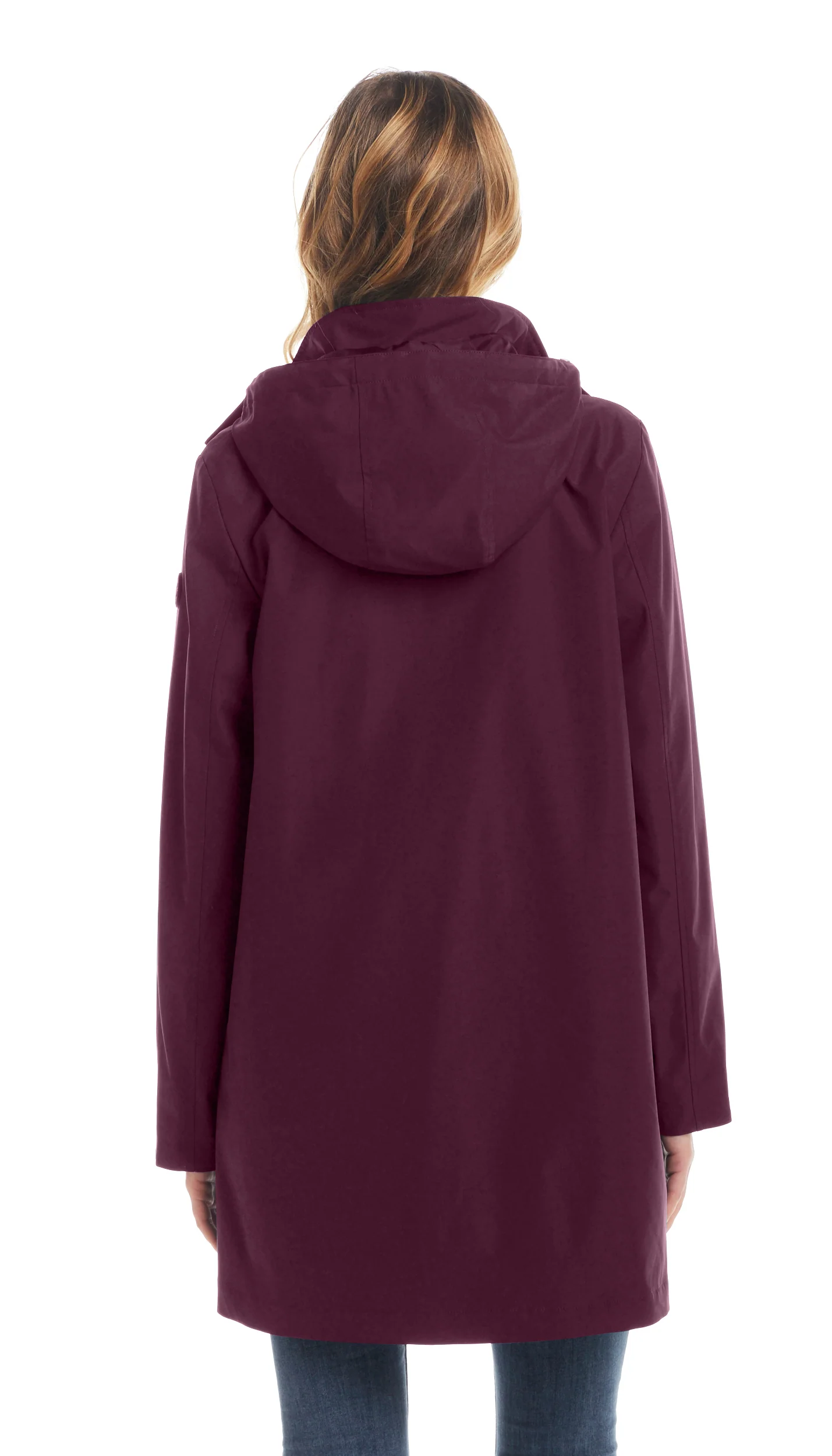 HOODED A-LINE RAIN JACKET - Image 3