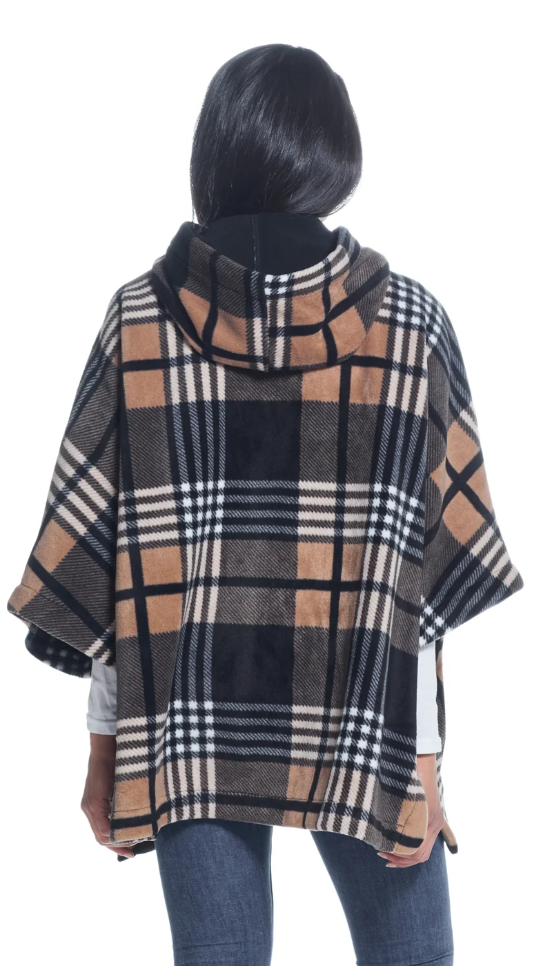 HOODED FLEECE PONCHO - Image 12