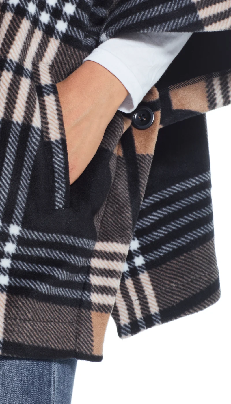 HOODED FLEECE PONCHO - Image 18