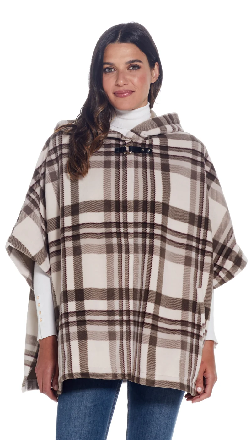 HOODED FLEECE PONCHO - Image 28
