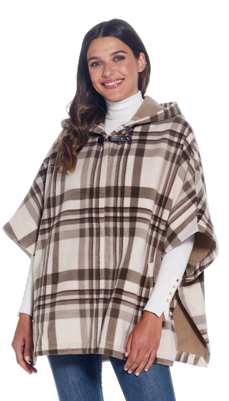 HOODED FLEECE PONCHO - Image 30