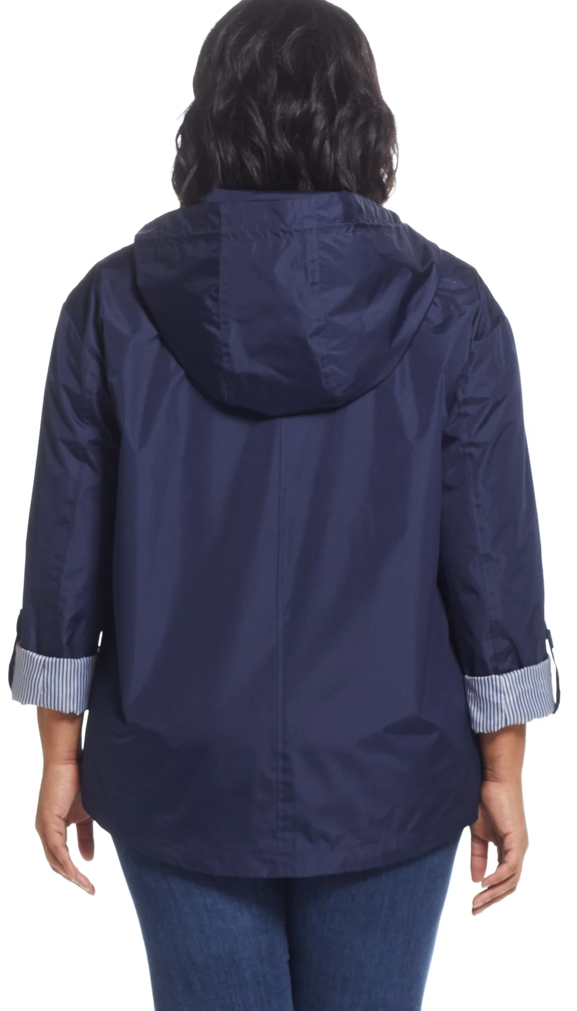HOODED JACKET WITH TURN BACK SLEEVES - Image 3