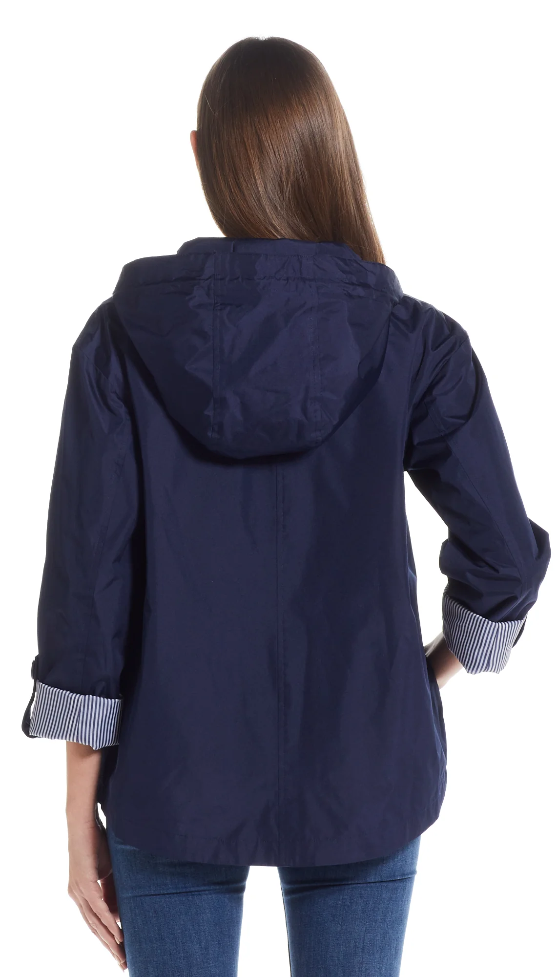 HOODED JACKET WITH TURN BACK SLEEVES - Image 5