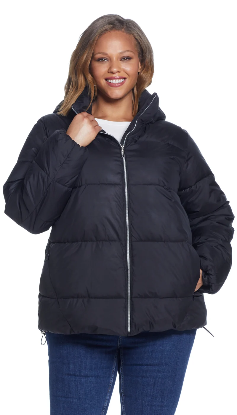 HOODED PUFFER COAT - Image 10