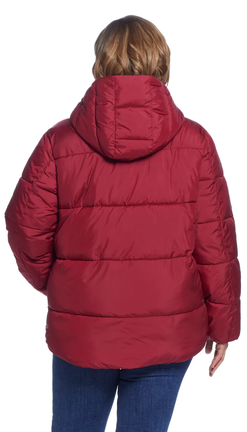 HOODED PUFFER COAT - Image 5