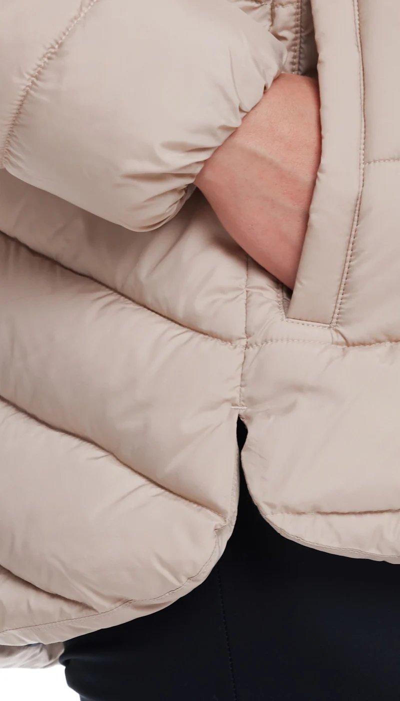 HOODED PUFFER WITH COZY PILE - Image 10