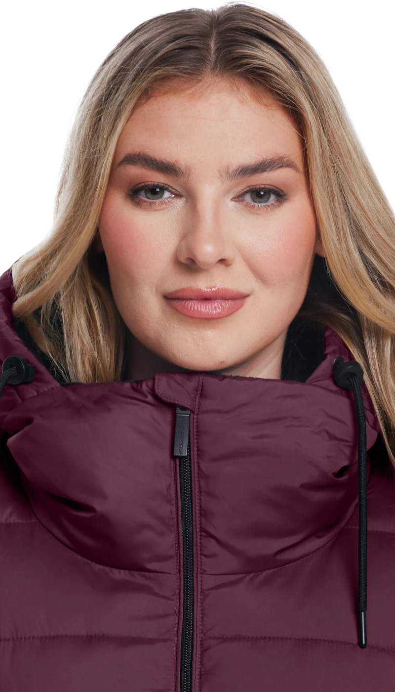 HOODED PUFFER WITH COZY PILE - Image 14