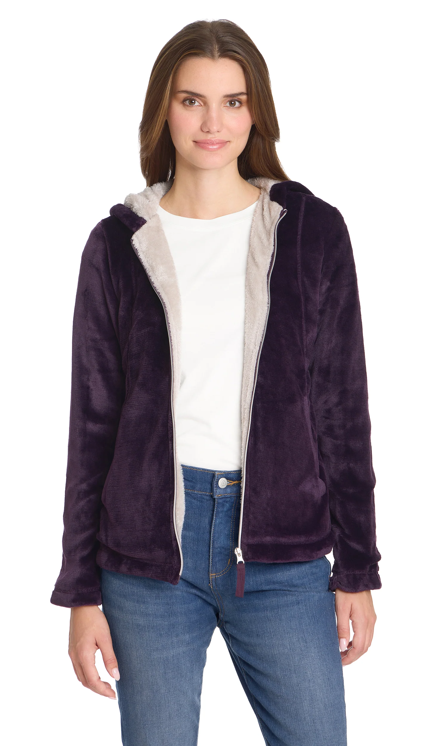 HOODED ZIP UP FLEECE JACKET - Image 4
