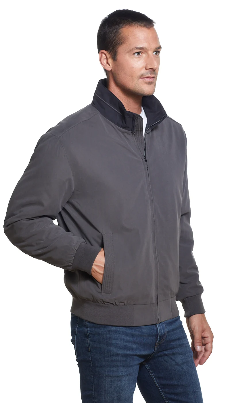 MICROFIBER FLEECE LINED BOMBER JACKET - Image 29