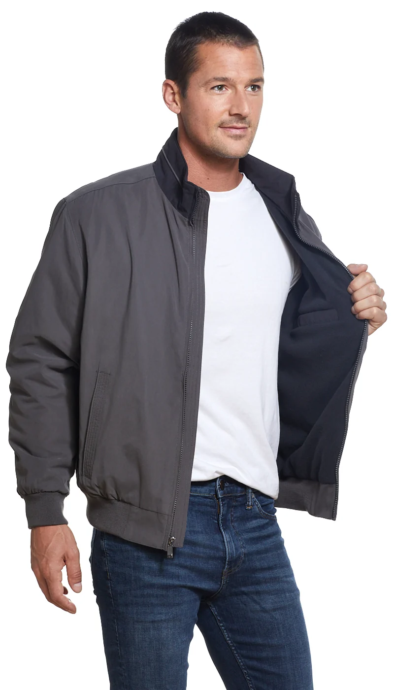 MICROFIBER FLEECE LINED BOMBER JACKET - Image 31