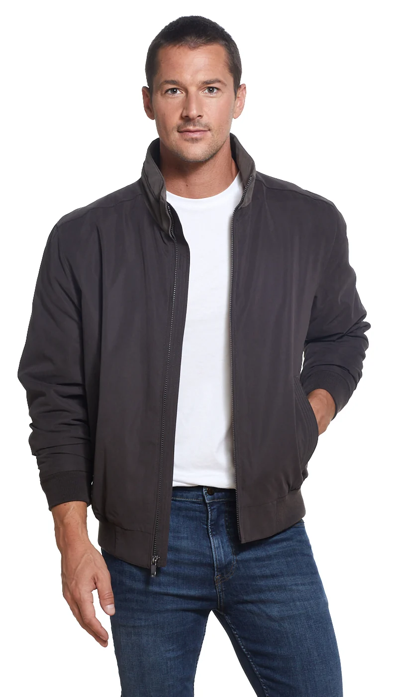 MICROFIBER FLEECE LINED BOMBER JACKET - Image 33