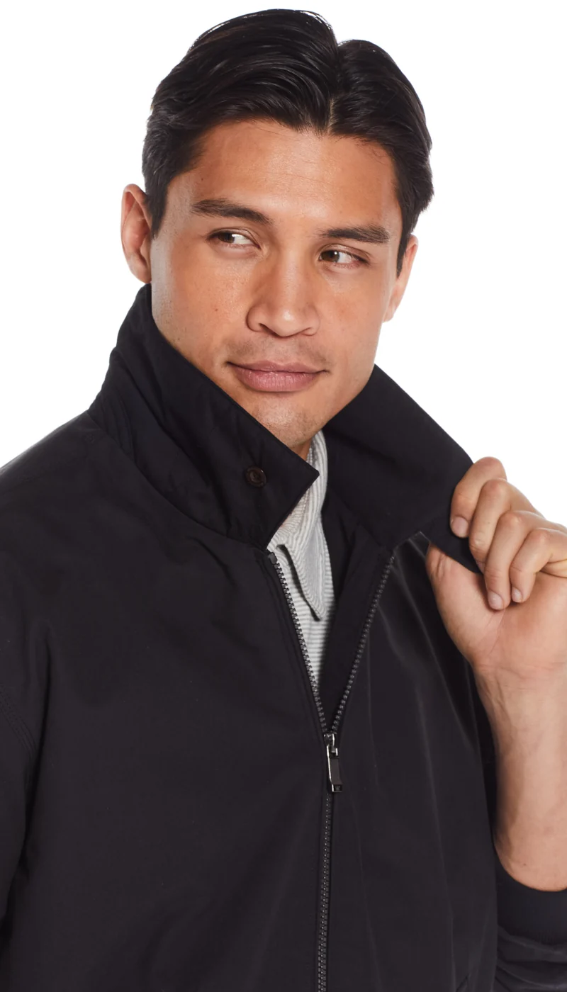 MICROFIBER GOLF JACKET - BLACK - Image 6