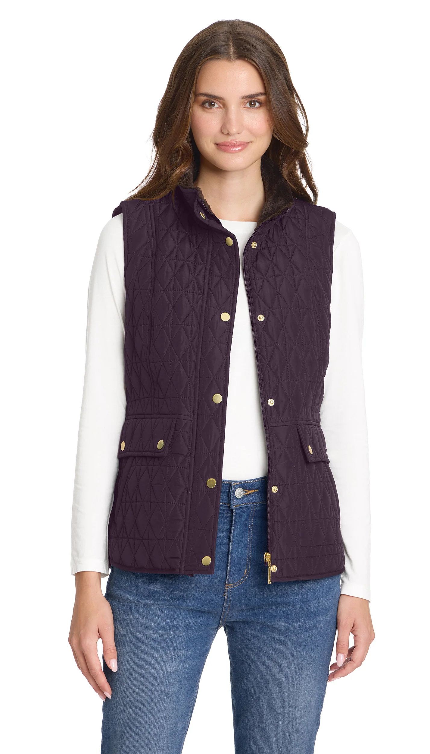 MULTI QUILTED PLUSH LINED VEST - Image 31