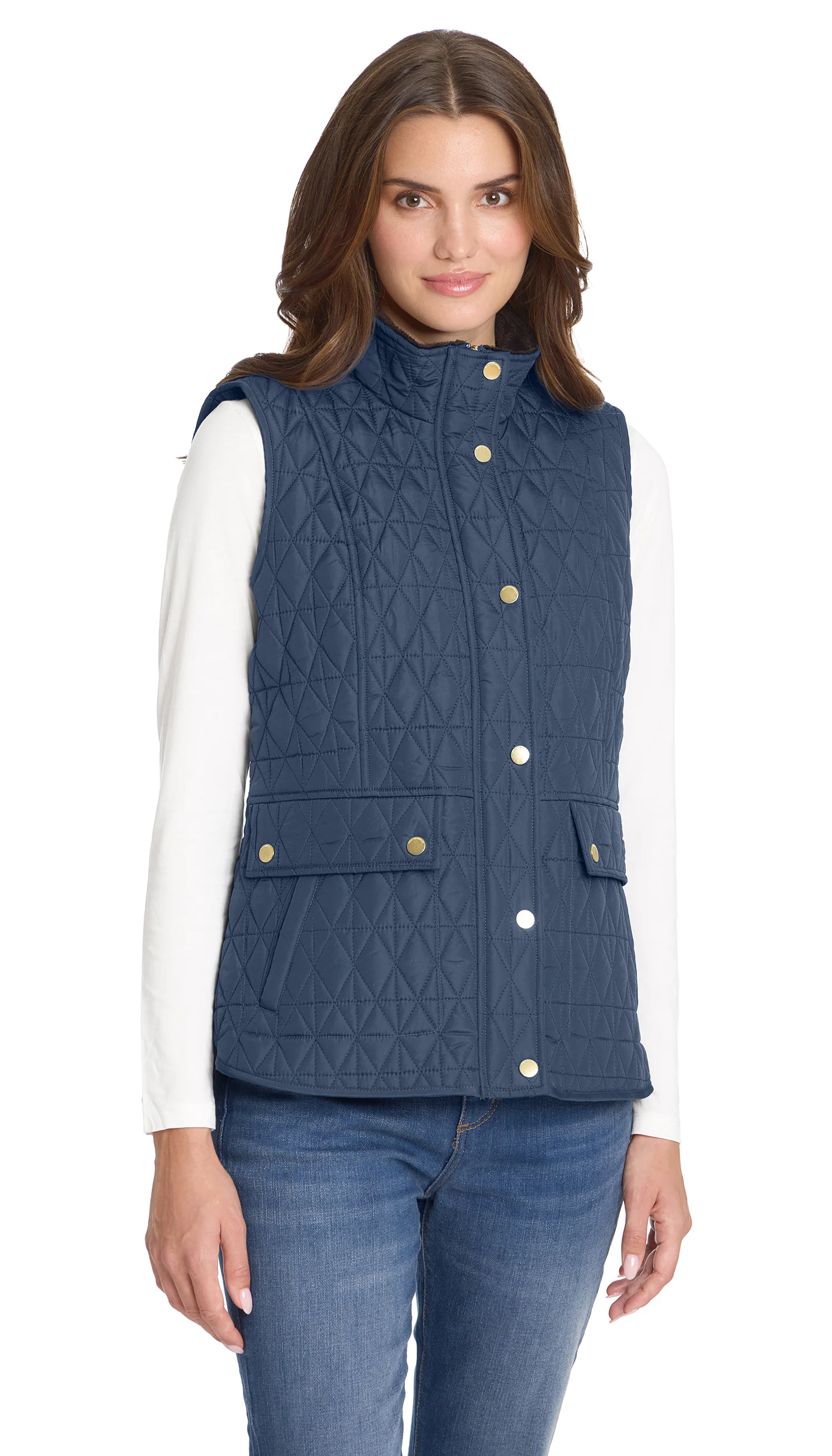 MULTI QUILTED PLUSH LINED VEST - Image 4