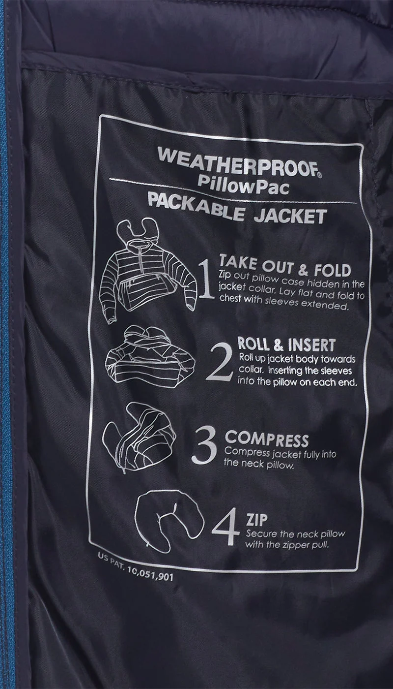 PILLOW PAC PUFFER JACKET - NAVY - Image 7