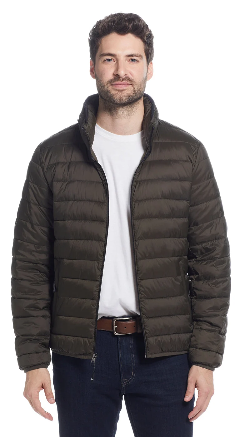 PILLOW PAC PUFFER JACKET - OLIVE - Image 6