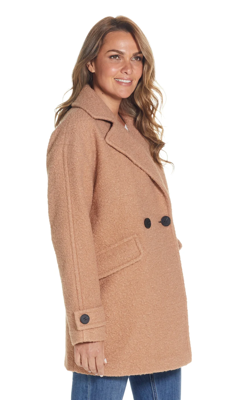 POLY BOUCLE PEA COAT - Image 11