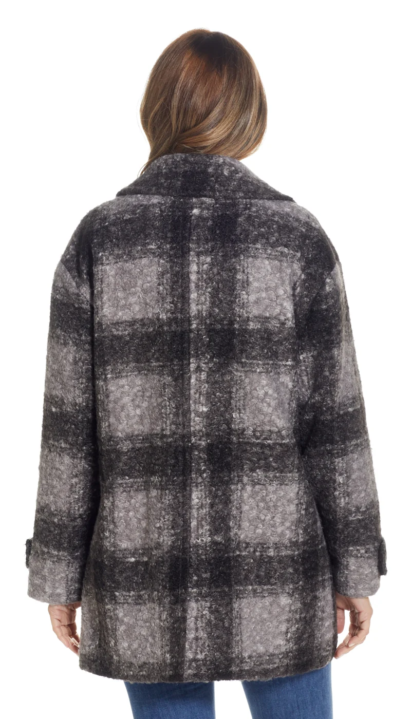 POLY BOUCLE PEA COAT - Image 15