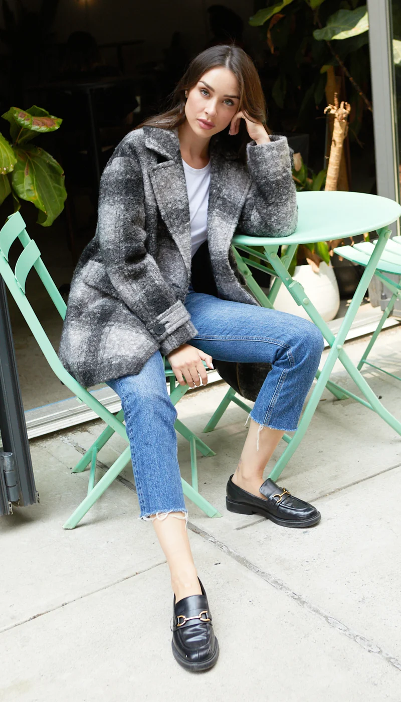 POLY BOUCLE PEA COAT - Image 21