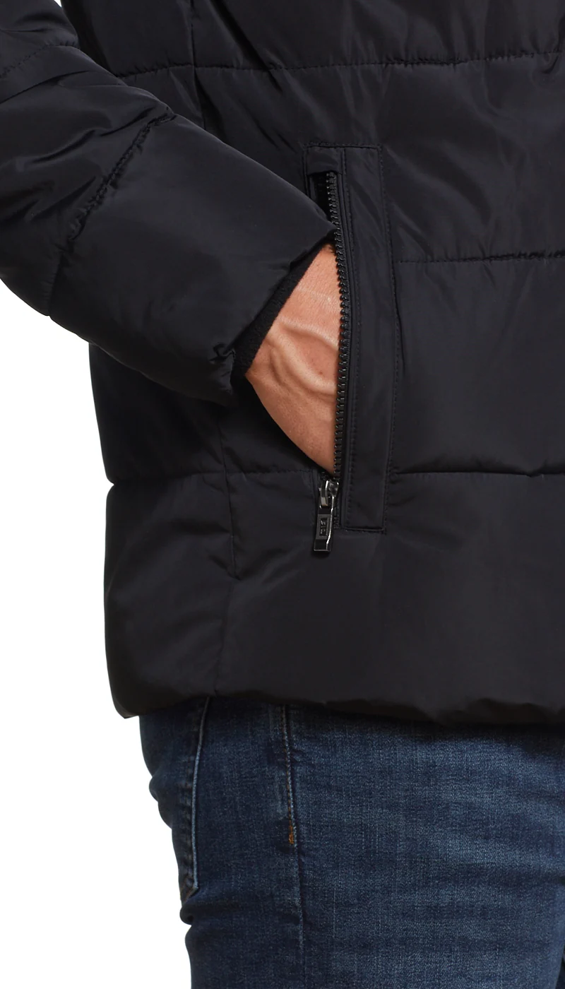 PUFFER JACKET - BLACK - Image 6