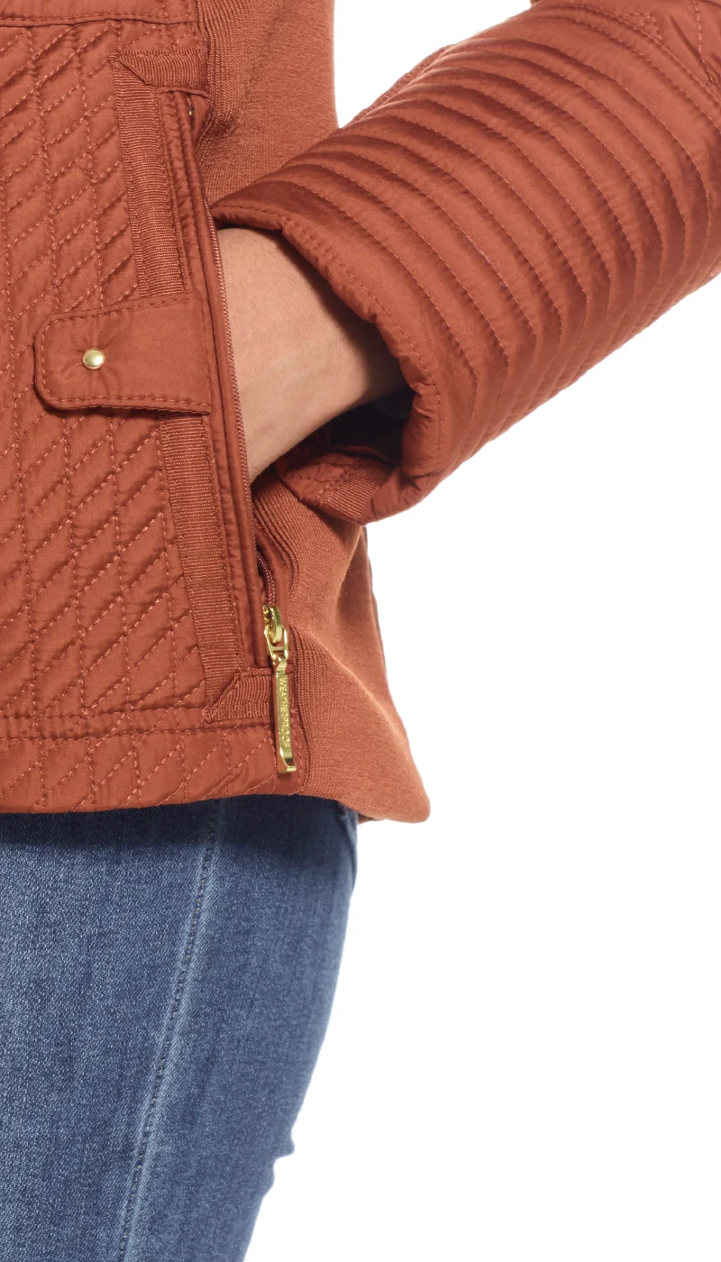 QUILTED JACKET WITH SIDE STRETCH - Image 10