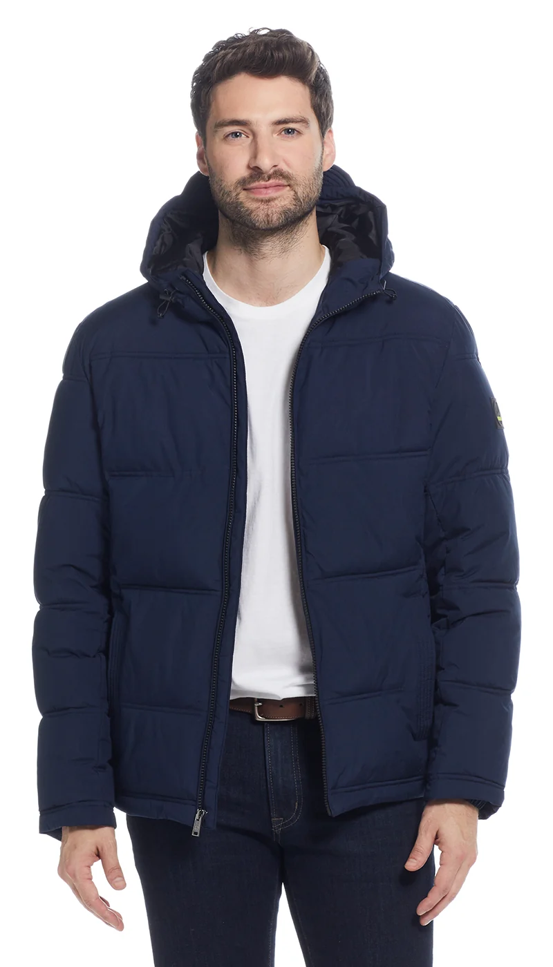 QUILTED PUFFER WITH ATTACHED HOOD - Image 12