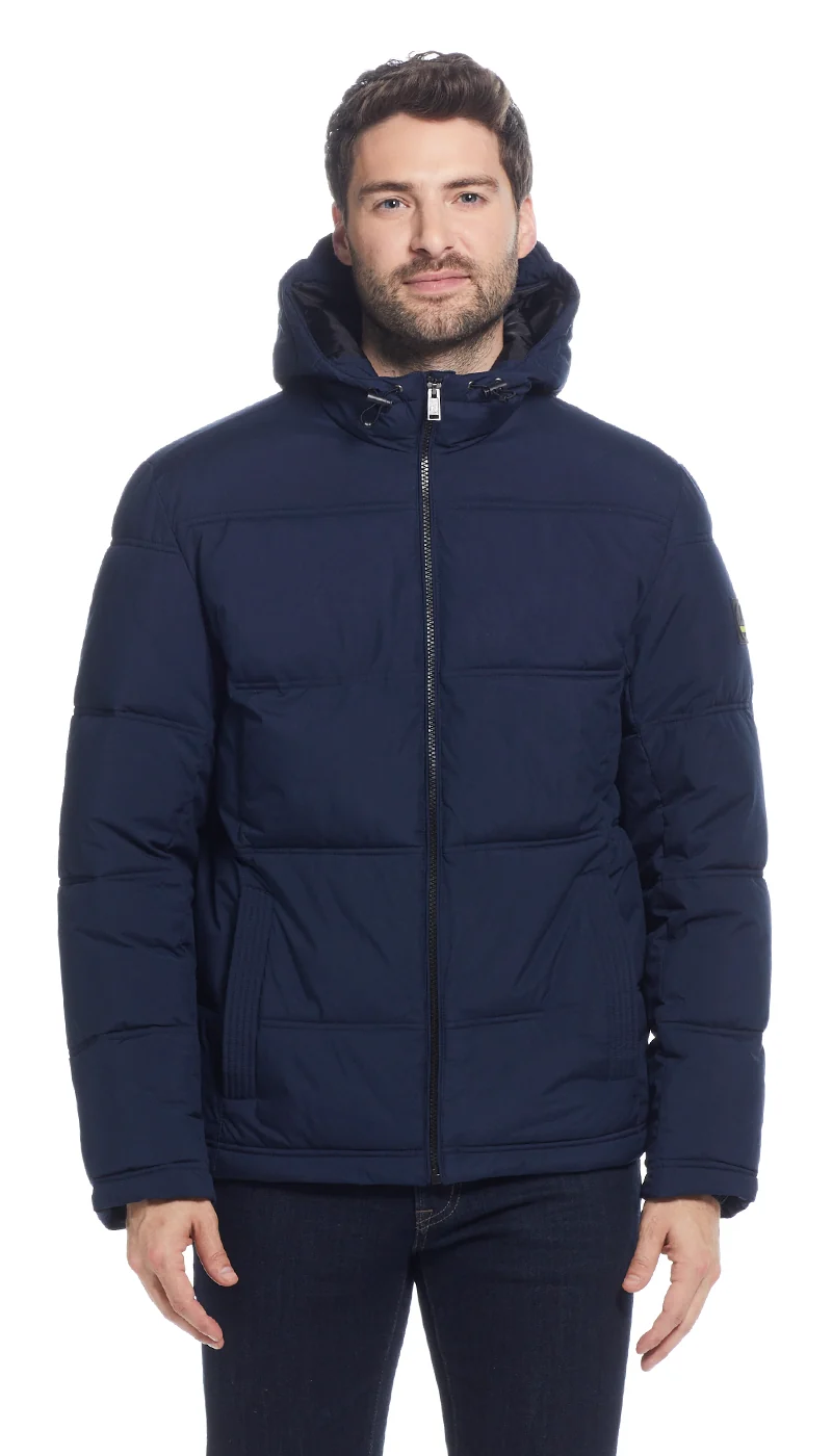 QUILTED PUFFER WITH ATTACHED HOOD - Image 14