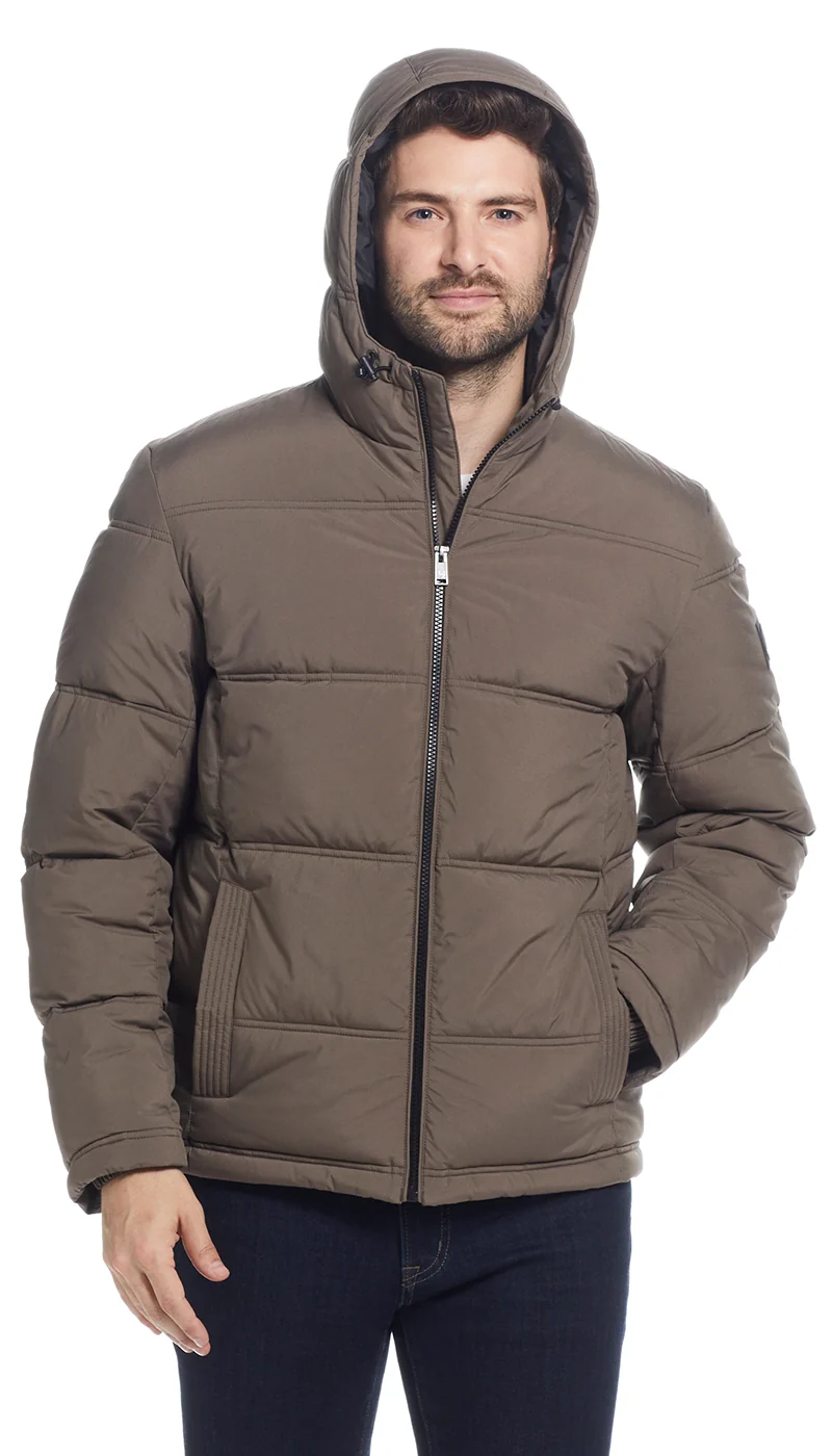 QUILTED PUFFER WITH ATTACHED HOOD - Image 19