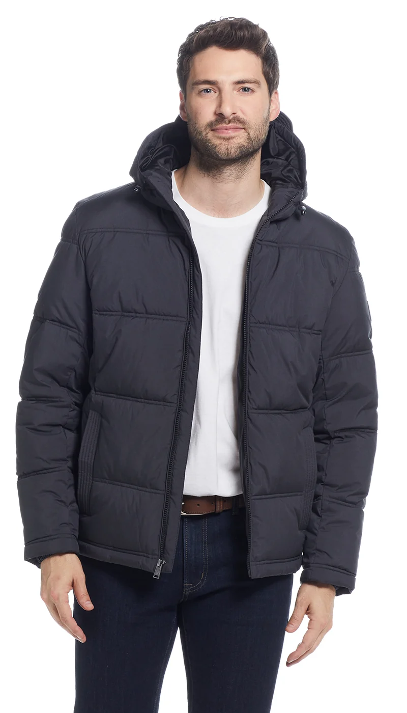 QUILTED PUFFER WITH ATTACHED HOOD - Image 25