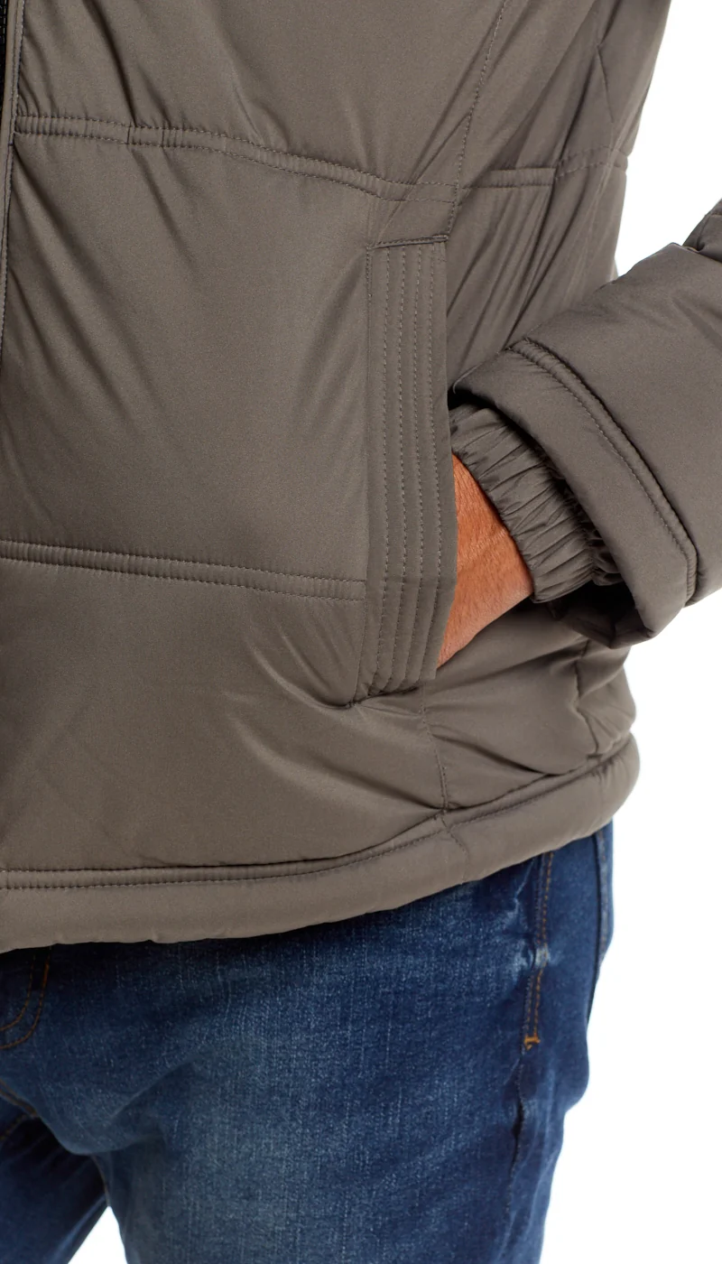 QUILTED PUFFER WITH ATTACHED HOOD - Image 6