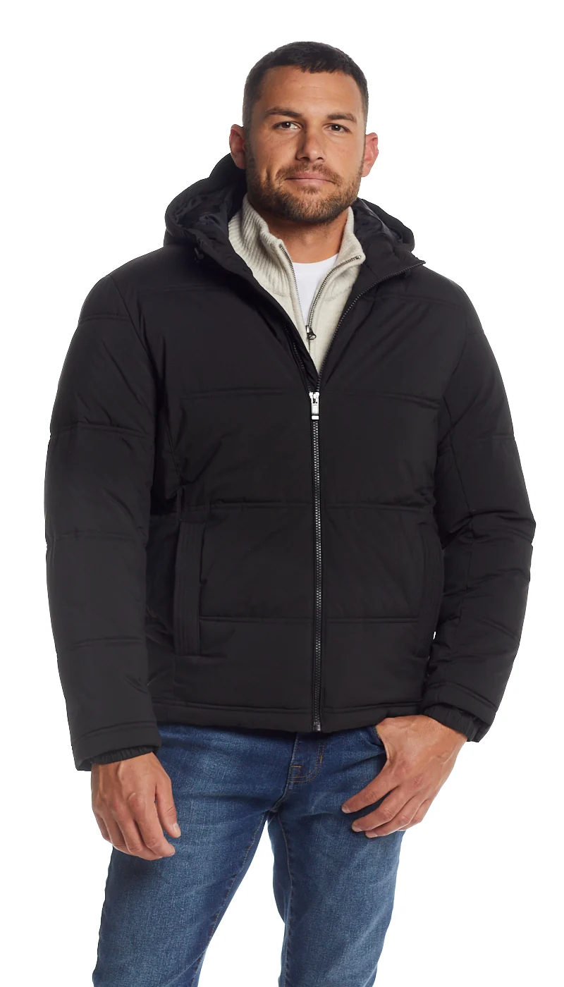 QUILTED PUFFER WITH ATTACHED HOOD - Image 9