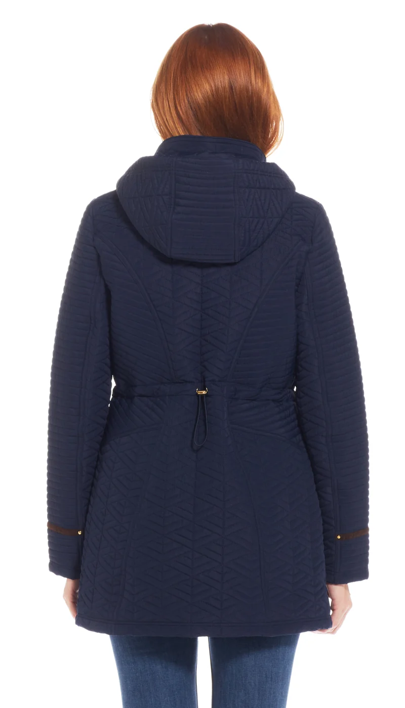 QUILTED WALKER WITH FAUX SUEDE DETAILS - Image 11