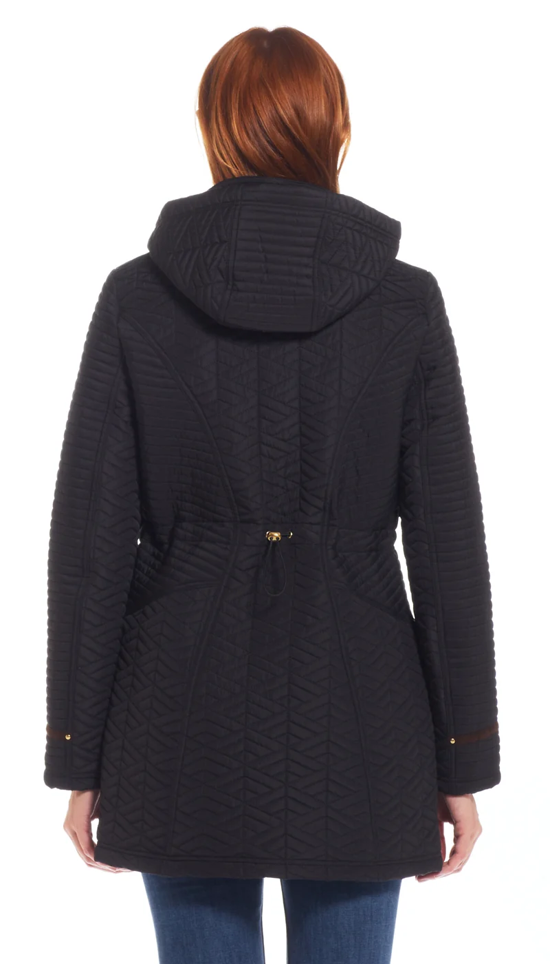 QUILTED WALKER WITH FAUX SUEDE DETAILS - Image 21