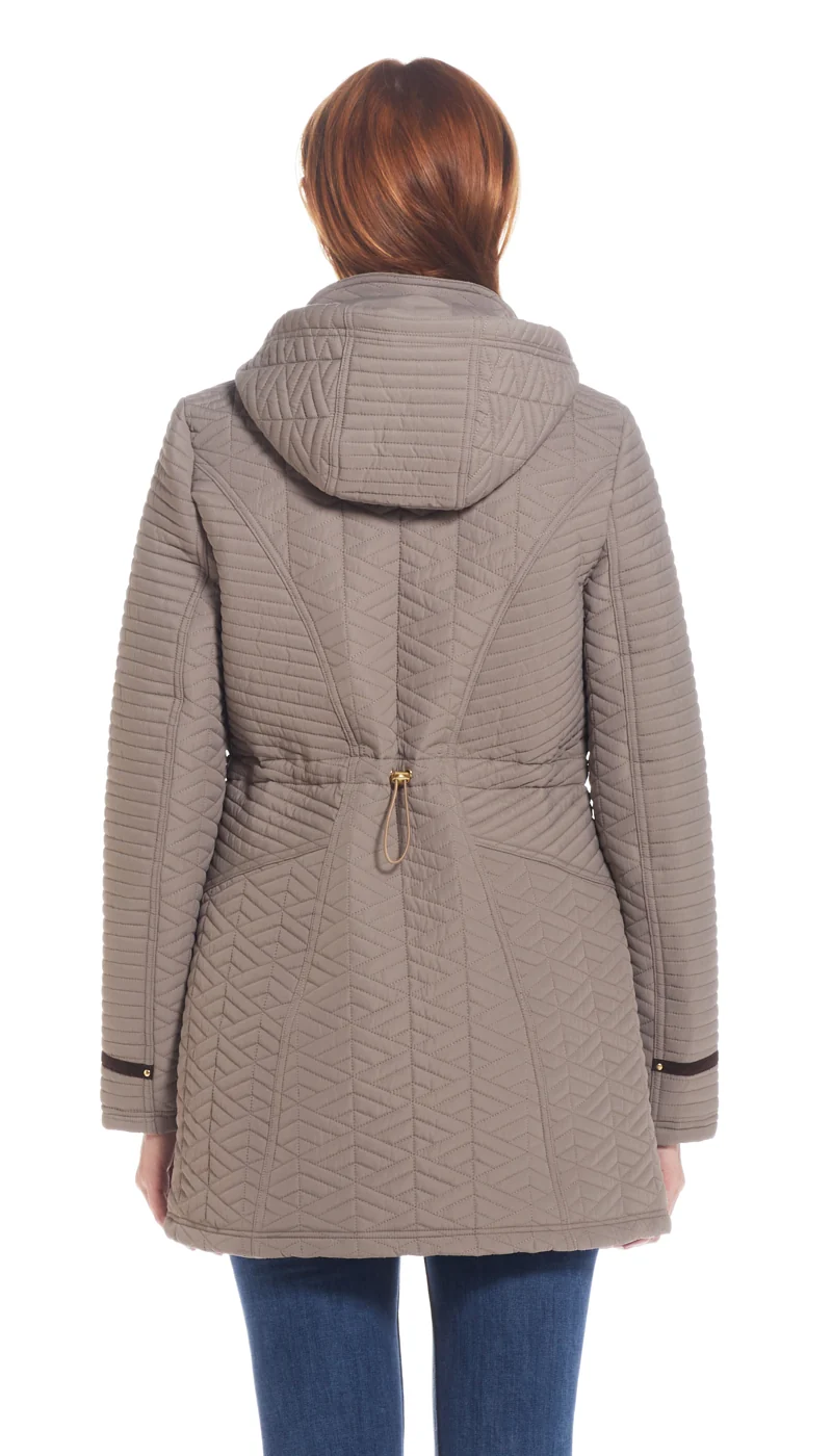 QUILTED WALKER WITH FAUX SUEDE DETAILS - Image 3