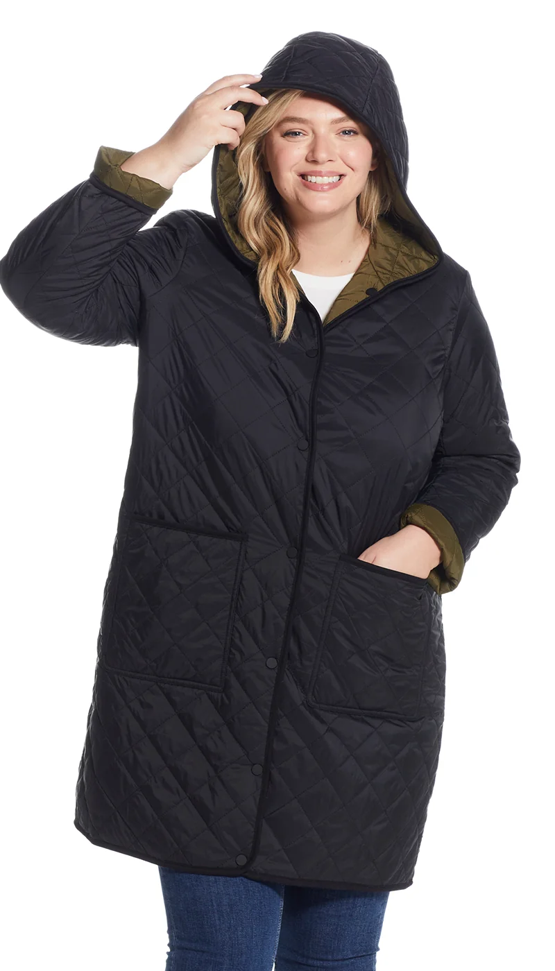 REVERSIBLE HOODED DUFFLE - Image 33