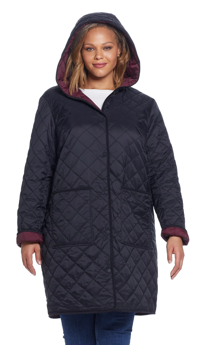 REVERSIBLE HOODED DUFFLE - Image 7