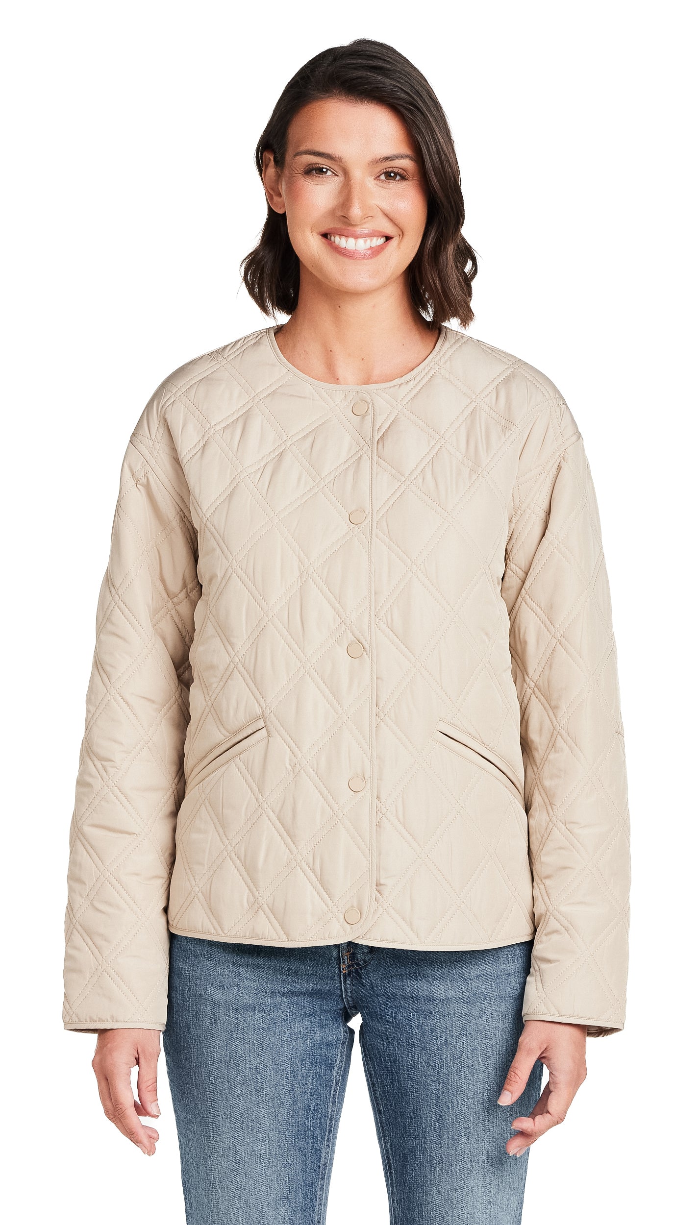 COLLARLESS QUILTED JACKET - Image 9