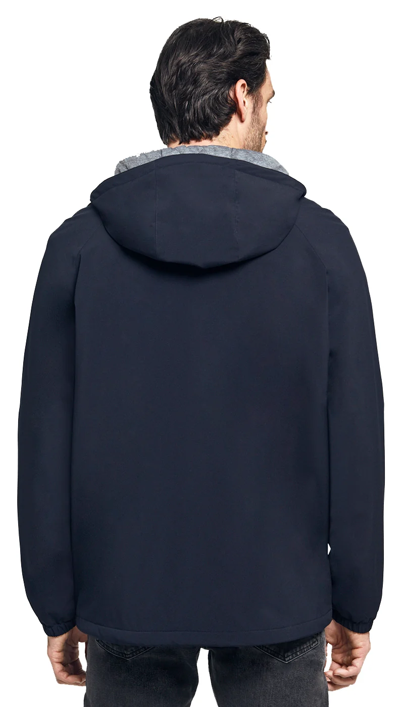 Weatherproof Men's Lightweight Hooded Ultra Stretch Water Resistant Windbreaker Jacket - Image 5