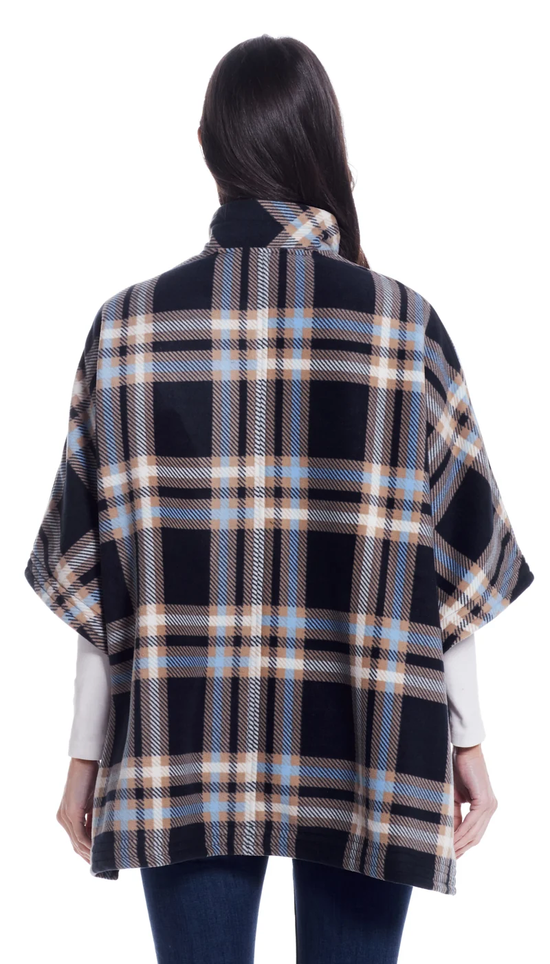 ZIP FLEECE PONCHO - Image 2