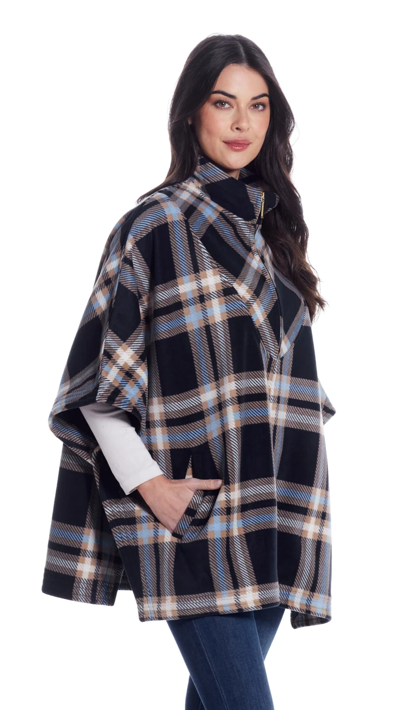 ZIP FLEECE PONCHO - Image 3